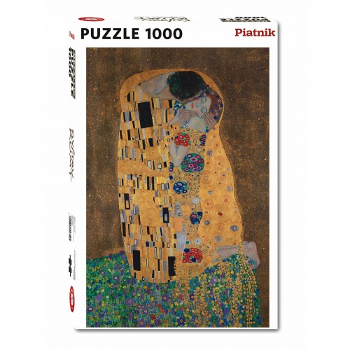 Puzzle Piatnik, "Gustav Klimt - Sarutul", 1000 piese, dimensiune 68 x 48 cm, produs in Austria Puzzle Piatnik, "Gustav Klimt - Sarutul", 1000 piese, dimensiune 68 x 48 cm, produs in Austria
