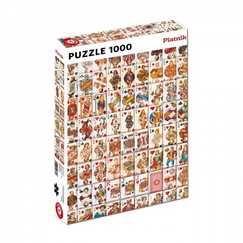 Puzzle Piatnik "Carti de joc", 1000 piese, dimensiune 68 x 48 cm, produs in Austria Puzzle Piatnik "Carti de joc", 1000 piese, dimensiune 68 x 48 cm, produs in Austria