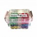 Set 42 zaruri de 12 mm, de calitate, plastic translucid, 7 culori, cutie de transport Set 42 zaruri de 12 mm, de calitate, plastic translucid, 7 culori, cutie de transport