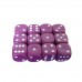 Set 12 zaruri de 12 mm, mov, de calitate, plastic opac Set 12 zaruri de 12 mm, mov, de calitate, plastic opac